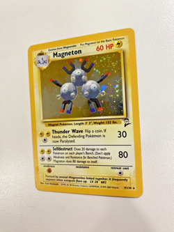Magneton 9/130 Base Set 2 Holo Rare HP - Pokemon Card - Image 3