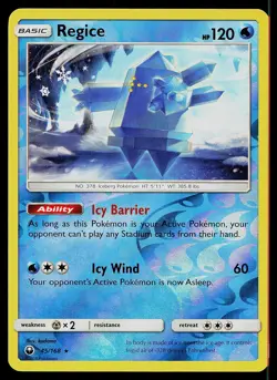 Pokemon Card Celestial Storm Regice 45/168 Rare Reverse Holo - Image 1