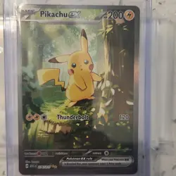 Pikachu EX 276/217 Holo Thunderbolt 200 HP Pokemon TCG Card ASC Set - Image 1