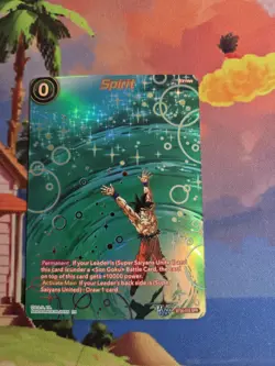 Bandai Dragon Ball Super Card Game Spirit Son Goku SPR Extra Foil Card BT30-015 - Image 1