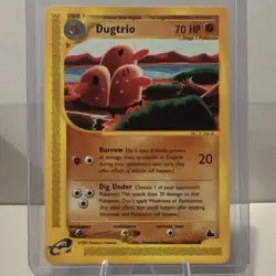 Dugtrio Skyridge 36/144 Common 70 HP Stage 1 Regular Pokemon TCG Card English - Image 1