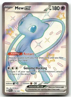 Mew ex 216/091 Paldean Fates Pokemon Card TCG - Image 1