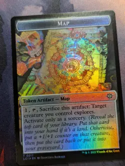 Token - Angel & Map Token - MTG - LCI 0002 & 0017 - FOIL - Image 2