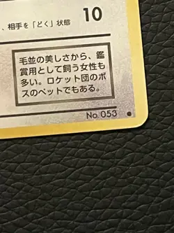 Dark Persian Fan Club Vol 3 Promo 053 Japanese Pokemon Card Damaged - Image 5