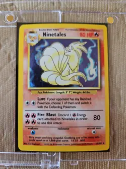 "Authentic Pokemon Card Singles" "Base Set Holo Rare-Ninetales"#12/102 Mag Case - Image 4