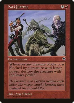 No Quarter LP Tempest Red Enchantment Mtg Magic English Regular - Image 1
