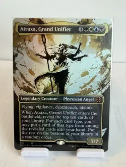 MTG Atraxa, Grand Unifier Creature Mythic W/U/B Phyrexia Showcase Foil #459 - Image 1