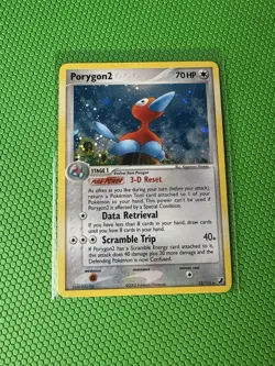 2005 Pokemon EX Unseen Forces Porygon2 Holo #12/115 SWIRL NM - Image 2