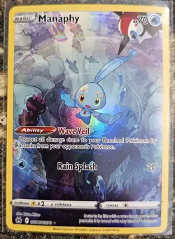 Pokemon 2023 Crown Zenith Manaphy GG06 NM or better - Image 1