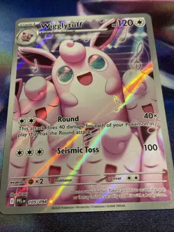 Pokemon TCG Wigglytuff 105/094 Illustration Rare Phantasmal Flames NM/M - Image 2
