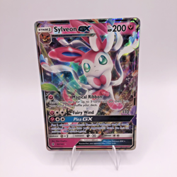 Pokemon TCG Sylveon GX Ultra Rare Sun and Moon Guardians Rising 92/145 NM - Image 1