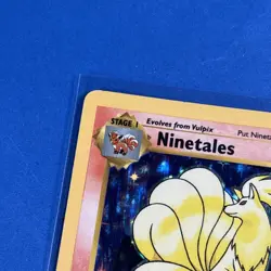 1999 Pokemon Base Set Shadowless Ninetales 12/102 MP - Image 2