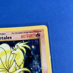 1999 Pokemon Base Set Shadowless Ninetales 12/102 MP - Image 3