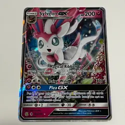 2018 Pokemon SYLVEON GX 92a/145 Full Art Sun & Moon Guardians Rising - Image 1