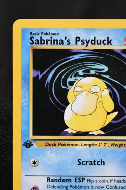 Sabrina's Psyduck 1st Edition 99/132 NM Gym Challenge Regular Common Pokemon TCG - Image 2