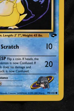 Sabrina's Psyduck 1st Edition 99/132 NM Gym Challenge Regular Common Pokemon TCG - Image 4