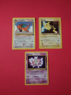 1999 Pokemon The First Movie Promo Cards Lot Rare Mewtwo Pikachu Dragonite LP - Image 3