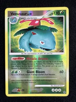 Venusaur 20/132 Secret Wonders Pokemon Card Reverse Holo Rare - LP/MP - Image 1