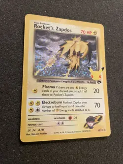 Rocket's Zapdos 15/132 Holo Celebrations: Classic Collection Pokemon English NM - Image 2