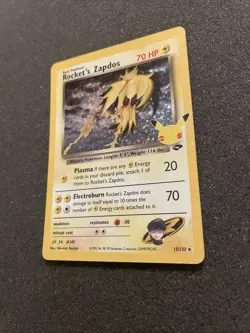 Rocket's Zapdos 15/132 Holo Celebrations: Classic Collection Pokemon English NM - Image 3