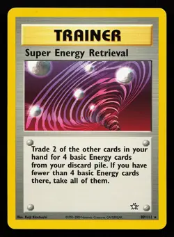 Super Energy Retrieval 89/111 Rare Neo Genesis Pokemon Card - Image 1