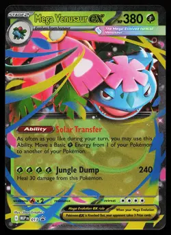 Mega Venusaur ex 013 Holo Mega Evolution Promo Pokemon Card - Image 1