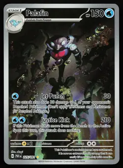 Palafin 225/091 Holo Illustration Rare Paldean Fates Pokemon Card - Image 1