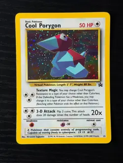 Pokemon TCG Cool Porygon Black Star Promo Holo Foil Near Mint NM - Image 1