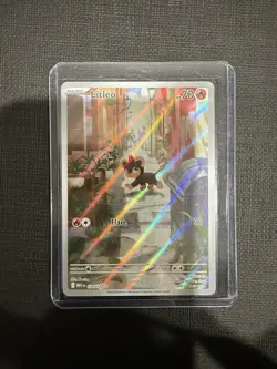 Pokemon Litleo 139/132 Me01: Mega Evolution Illustration Rare Holo 70 HP Flare - Image 1