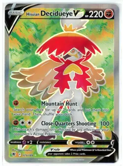 Pokemon TCG Hisuian Decidueye V (Full Art) 173/189 Swsh10: Astral Radiance Ultr - Image 1