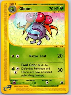 GLOOM POKEMON EXPEDITION BASE SET 78/165 UNCOMMON LP - Image 2