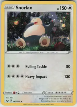 Pokemon Snorlax - (Cosmos Holo) Promo Blister Exclusives 140/202 NM - Image 1