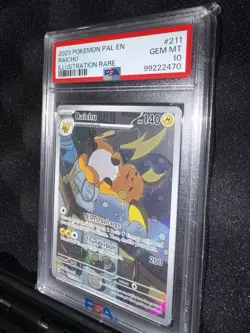 Pokemon Raichu 211/193 Sv02: Paldea Evolved Illustration Rare Holo PSA 10 2023 - Image 1