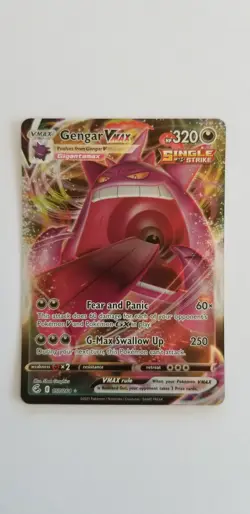 2021 Pokemon TCG Gengar VMAX 157/264 Fusion Strike Ultra Rare Holo Nr Mint* - Image 1