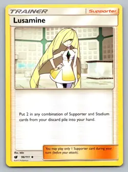 Pokemon TCG SM - Crimson Invasion Lusamine 96/111 - Image 1