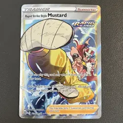 Rapid Strike Style Mustard Pokemon TG27/TG30: Brilliant Stars Trainer Gallery NM - Image 1