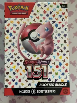 Pokemon TCG Scarlet & Violet 151 Booster Bundle -6 Packs- Seal Ripped On Corner - Image 1