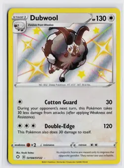 Pokemon TCG Dubwool SV104/SV122 Shining Fates Playset Rare Holo MP - Image 1