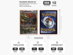 2025 Pokemon SV Prismatic Evolutions Roaring Moon EX 162/131 EX SIR TAG 10 (986) - Image 3