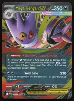 Mega Gengar ex 056/094 PFL Phantasmal Flames Pokemon - LP - Image 1