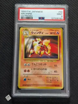 PSA 9 Arcanine No. 059 CD Promo 1999 Japanese Pokemon TCG MINT - Image 1