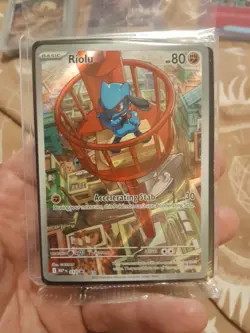 Riolu 010 Mega Evolution Promo Holo Black Star Rare Pokemon TCG Near Mint Sealed - Image 1