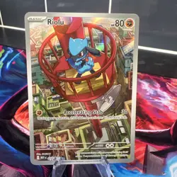 Pokemon TCG Riolu Black Star Mega Evolution ETB Promo Near Mint Card 010 Promo - Image 2