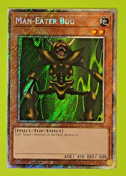 Yu-Gi-Oh Man-Eater Bug 1st Edition Platinum Secret Rare RA03-EN082 Nm - Image 1