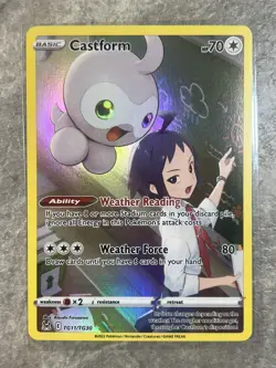 Castform TG11/TG30 Pokemon TCG Lost Origin Trainer Gallery Holo (Near Mint) NM - Image 1