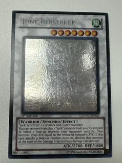 Yugioh! MP Junk Berserker - EXVC-EN037 - Ghost Rare - 1st Edition Moderately Pla - Image 2