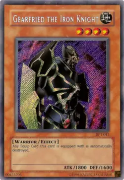 Yugioh! MP Gearfried the Iron Knight - BPT-012 - Secret Rare - Limited Edition M - Image 1