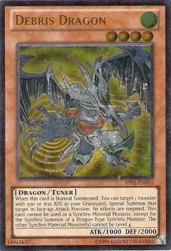 Yugioh! MP Debris Dragon - AP01-EN002 - Ultimate Rare - Unlimited Edition Modera - Image 1