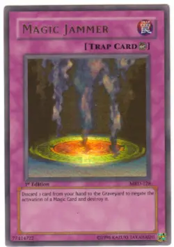 Yugioh! MP Magic Jammer - MRD-128 - Ultra Rare - 1st Edition Moderately Played, - Image 1