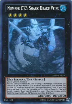 Yugioh! MP Number C32: Shark Drake Veiss - ABYR-EN039 - Ghost Rare - Unlimited E - Image 1